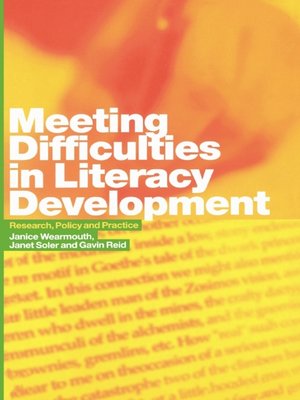 cover image of Meeting Difficulties in Literacy Development